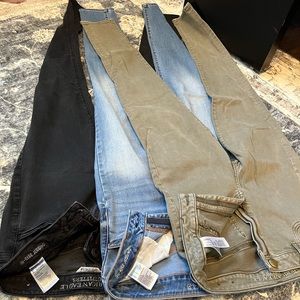 Lot of 3 American Eagle Jeans size 10 long or xlong